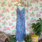 90's Blue Printed Floral Dress