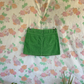 2000's Lime Corduroy Mini Skirt