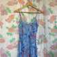 90's Blue Printed Floral Dress