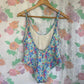 90's Unique Floral Swimsuit