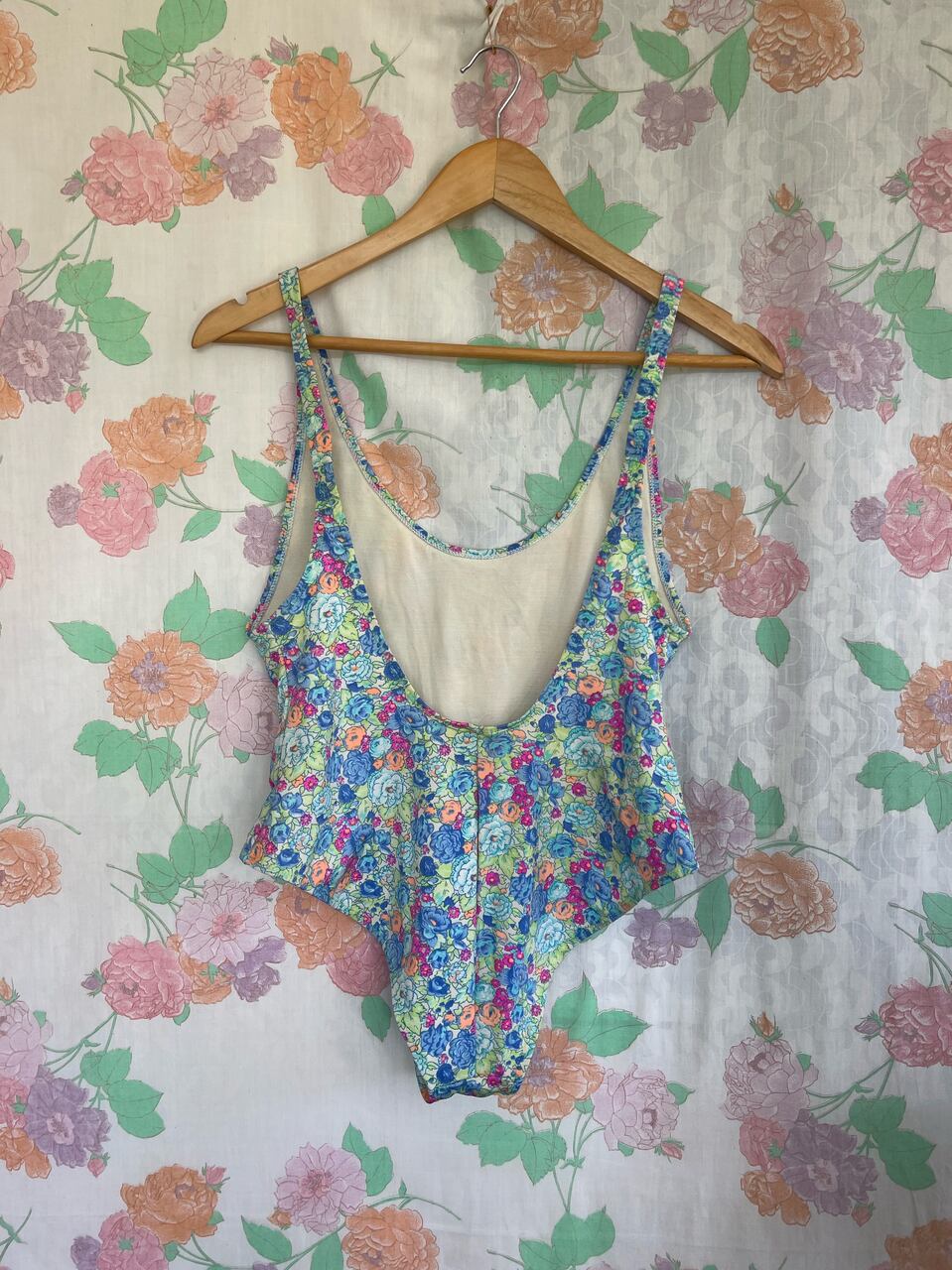 90's Unique Floral Swimsuit