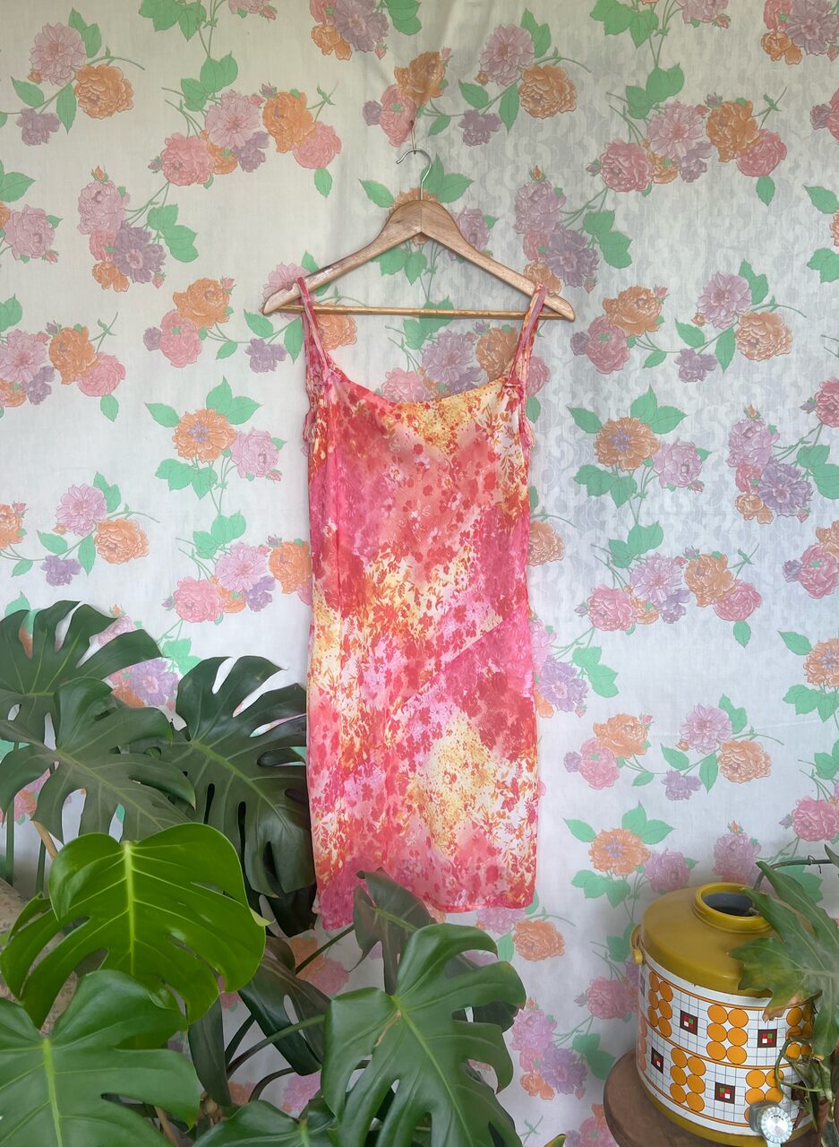 90's Floral Slip Dress