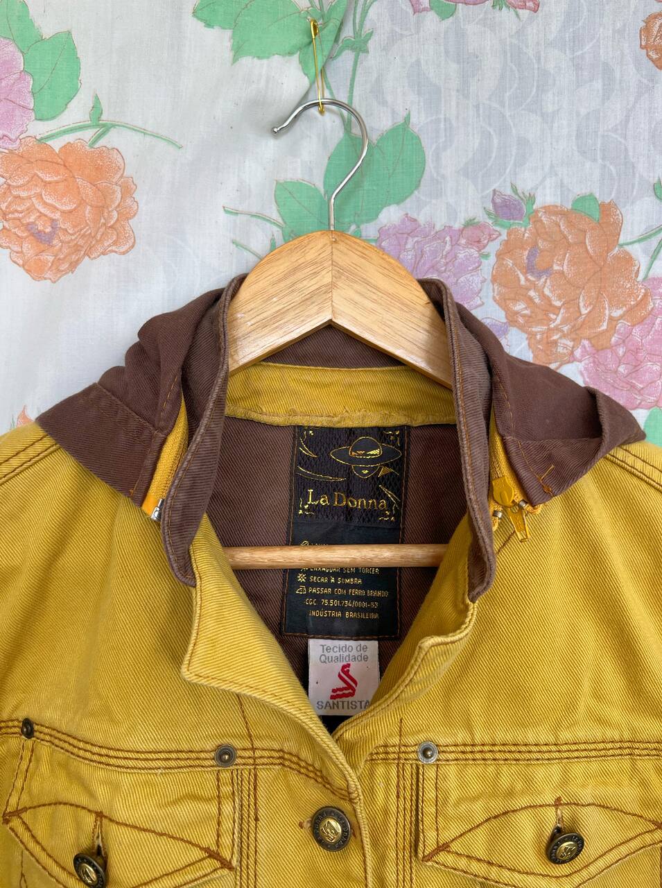 Vintage Mustard Cropped Jacket