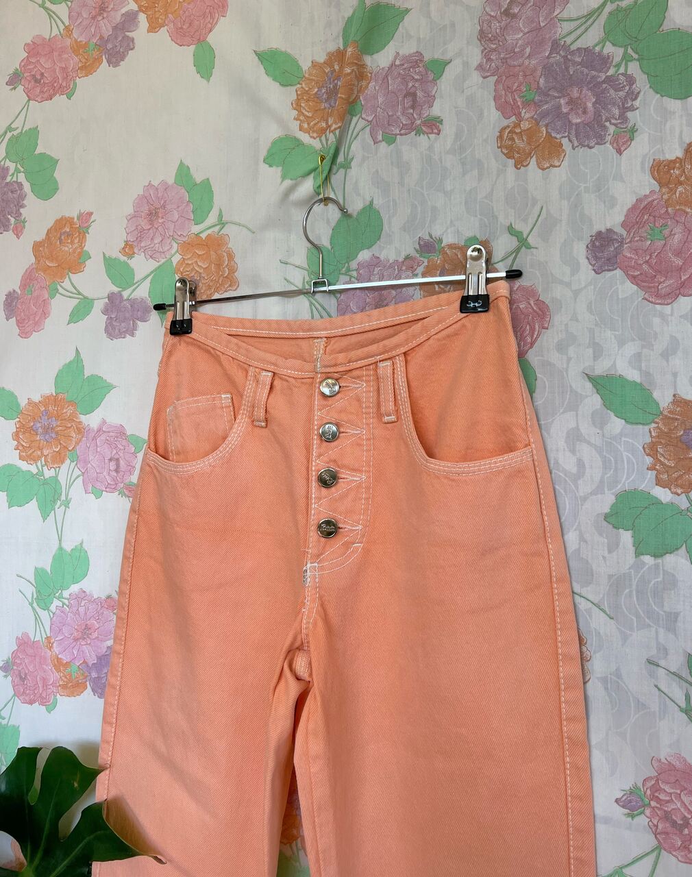 High Waist 80's Apricot Pants