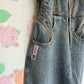 90's Dark Grey Denim Overall