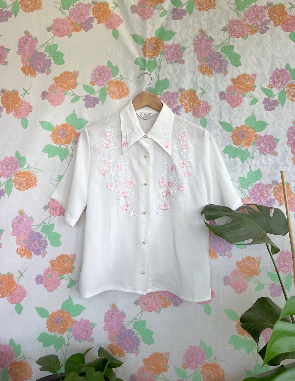 80's Detailed Pearl Shirt