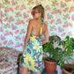 90's Tropical Flower Printed Dress