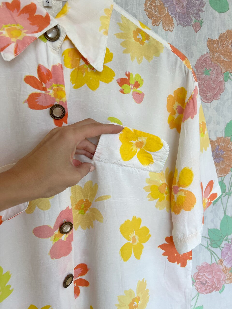 Vintage Printed Floral Shirt