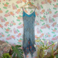 90's Blue Printed Dress