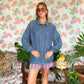 90's Flower Printed Coat