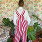 90's Iconic Red Stripes Overall