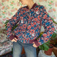 90's Flower Thin Bomber