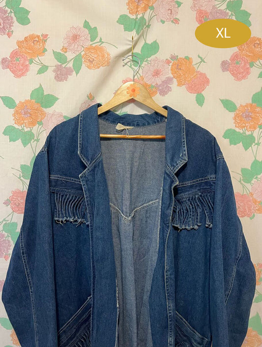 90's Western Denim Coat