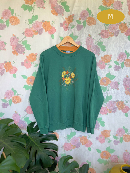 90's Floral Crewneck Sweatshirt