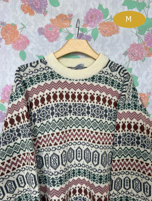 90's Patterned Sweater