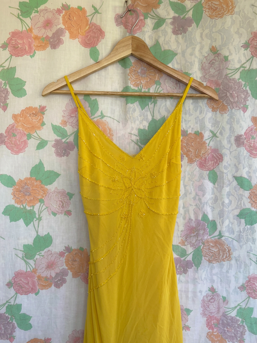 90's Yellow Iconic Gown