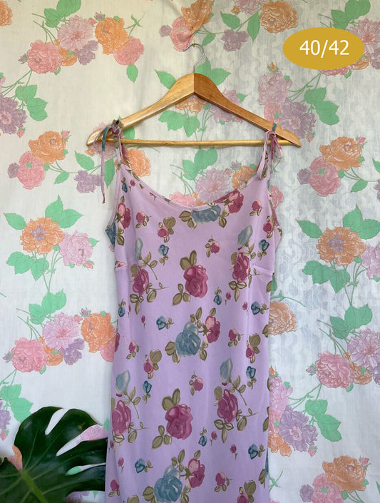 00's Flower Slip Dress