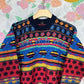 90's Warm Mix of Prints Sweater