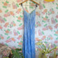 90's Blue Embroidered Nightdress