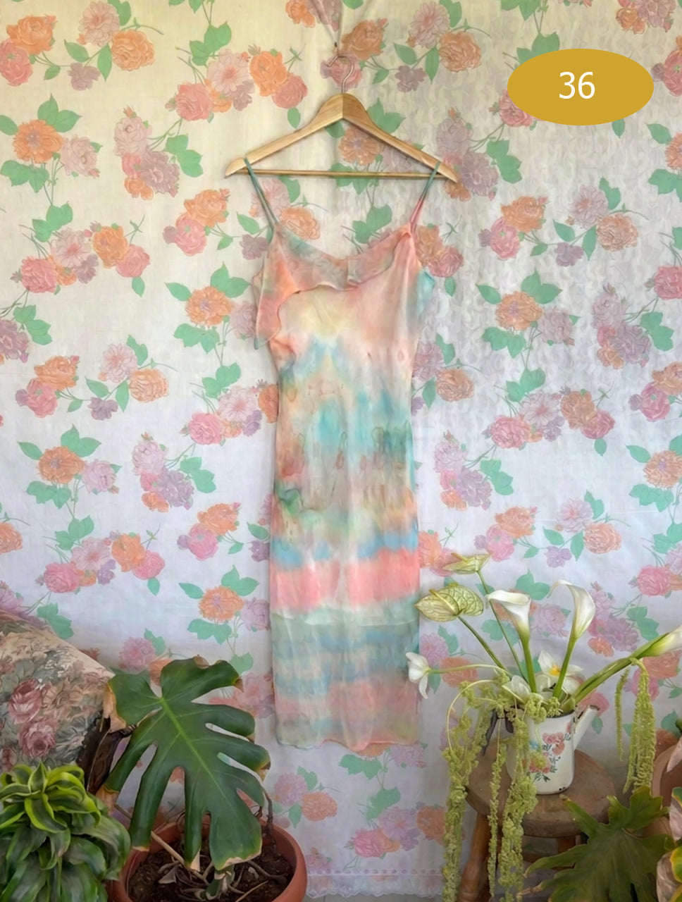 90's Pastel Slip Dress