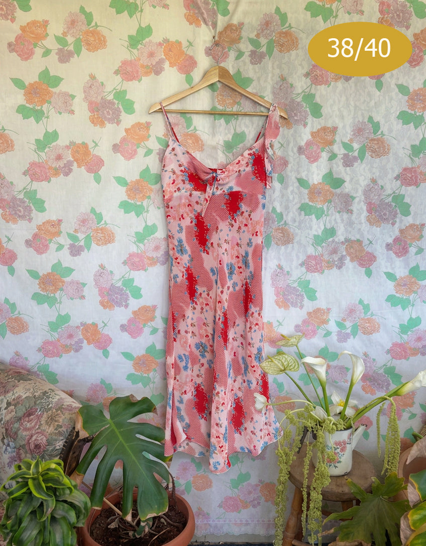 90's Floral Slip Dress