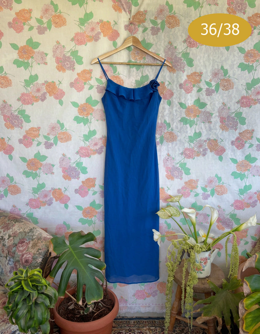 90's Blue Cocktail Dress