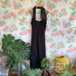 90's Black Embroidered Dress