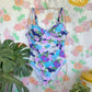 90's Floral One Piece Swimsuit