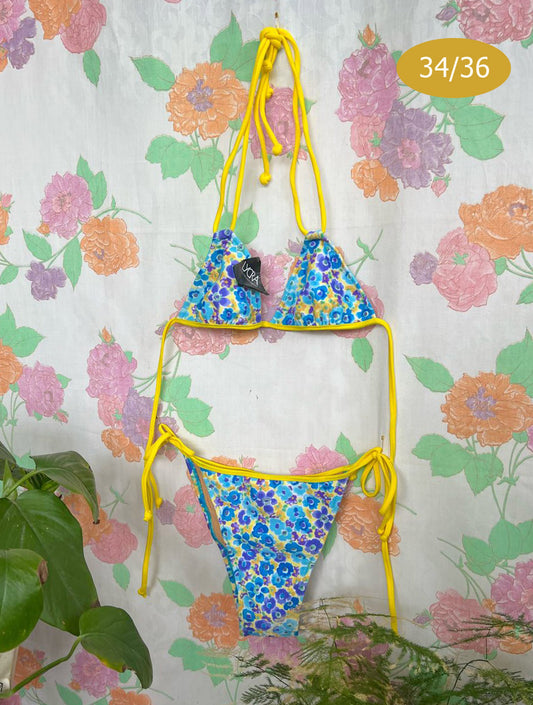 90's Flower Deadstock Bikini Set
