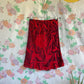 90's Red Rose Midi Skirt