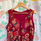 90's Marsala Printed Tank Top