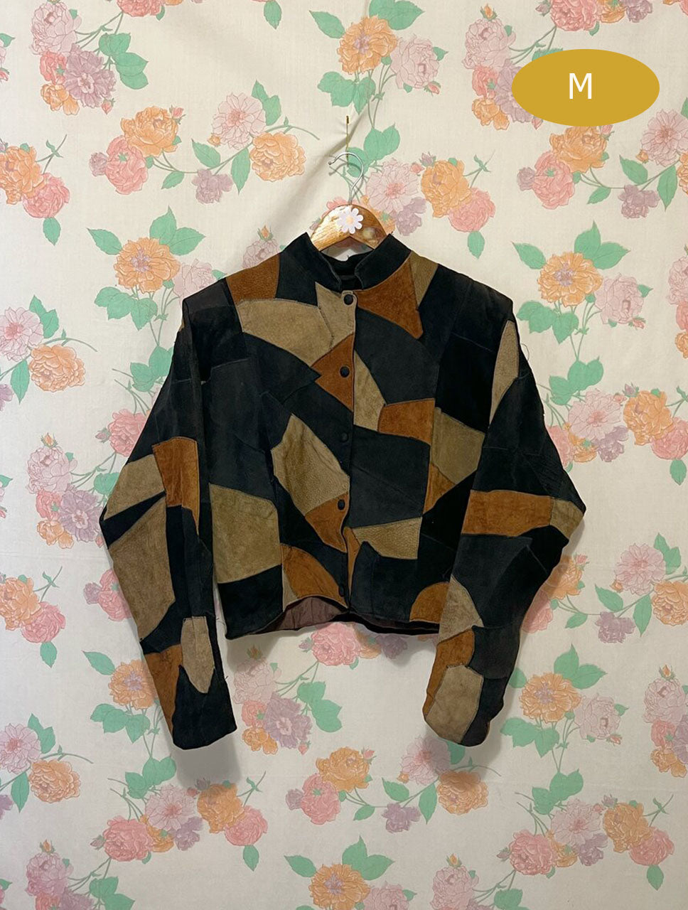 80's Leather Patchwork Jacket