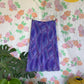 2000’s Purple Abstract Midi Skirt