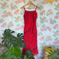 Y2K Red Draped Dress
