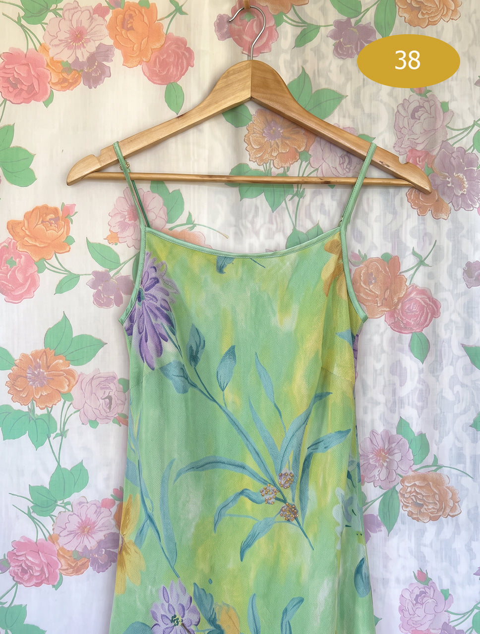 2000’s Pastel Floral Beaded Dress