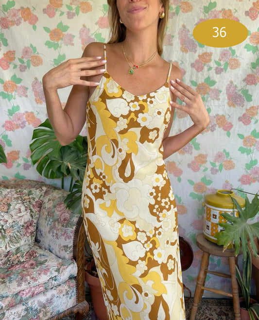 90's Floral Iconic Dress