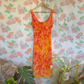 90's Floral Midi Dress