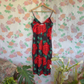 90's Rose Print Slip Dress