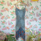 90's Blue Printed Dress
