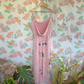 90's Pink Floral Midi Dress