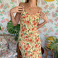 90's Floral Midi Slip Dress