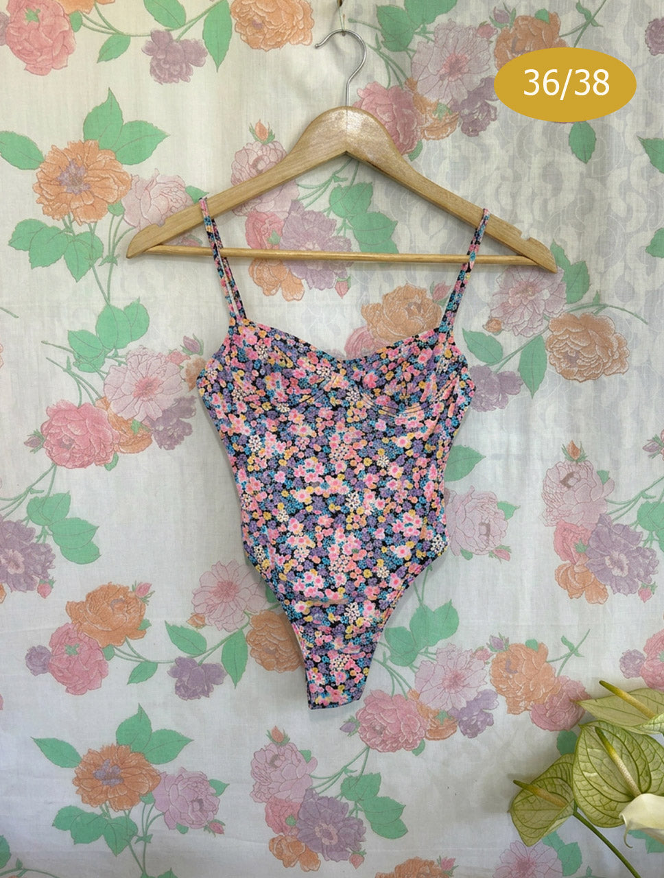 90’s Floral Vintage Swimsuit