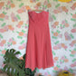 2000’s Coral Strapless Evening Dress