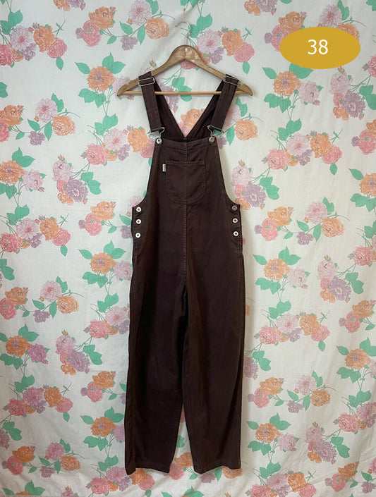 90's Brown Overalls