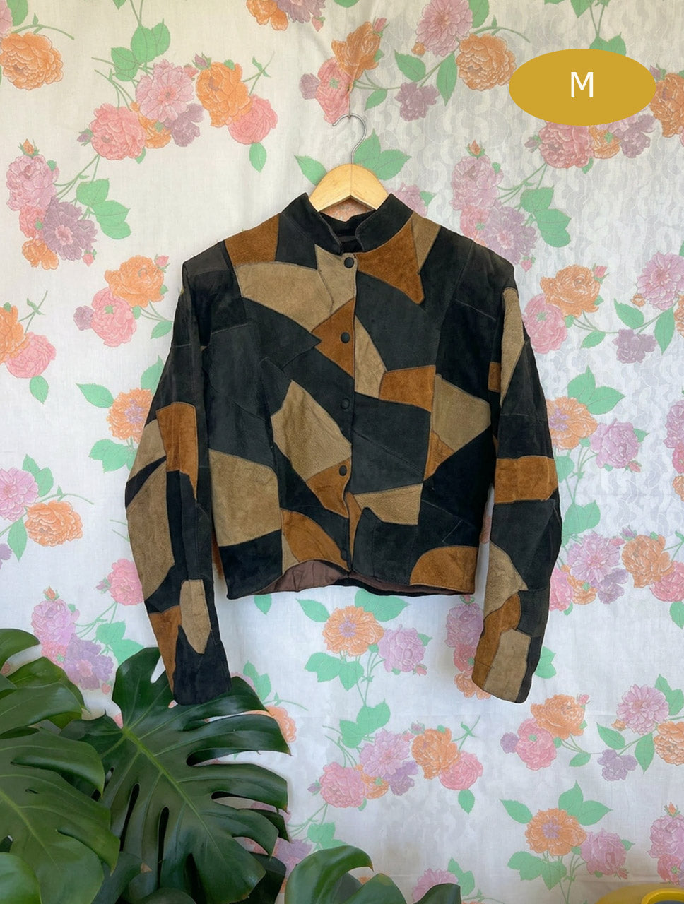 80's Leather Patchwork Jacket