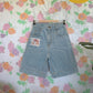 90's High Waist Patch Shorts
