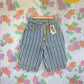 90's Deadstock Striped Denim Bermuda