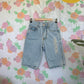 90's Light Wash Caution Bermuda