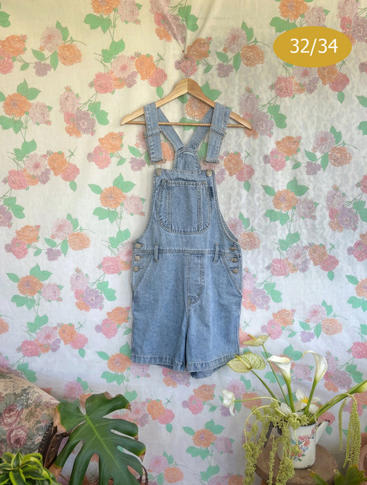 90's Light Denim Jumpsuit