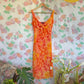 90's Floral Midi Dress